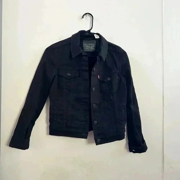 Levi’s black denim jacket XS - Picture 1 of 4